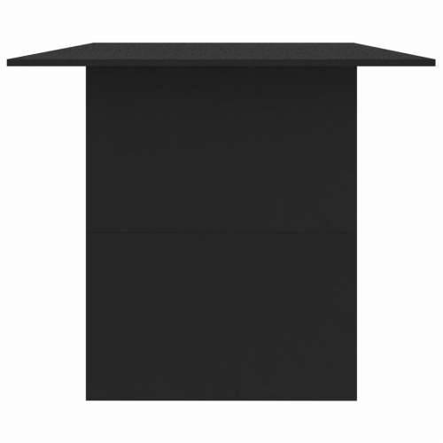Blagovaonski stol crni 180 x 90 x 76 cm konstruirano drvo - Crna 1 Cijena