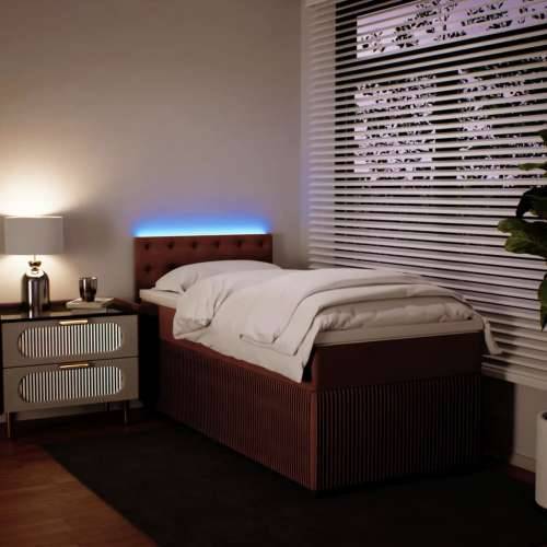 Box spring krevet s madracem ružičasti 80 x 200 cm baršunasti - Ružičasta 80 x 200 cm gumbi Cijena