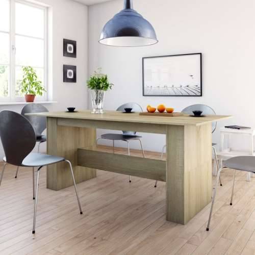 Blagovaonski stol boja hrasta 180x90x76 cm konstruirano drvo - sonoma hrast 1 Cijena