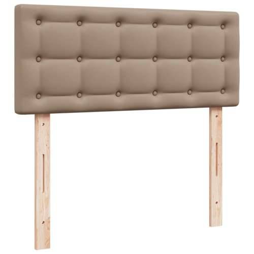 Krevet s oprugama i madrac cappuccino 80x200 cm od umjetne kože - Boja cappuccina 80 x 200 cm gumbi Cijena