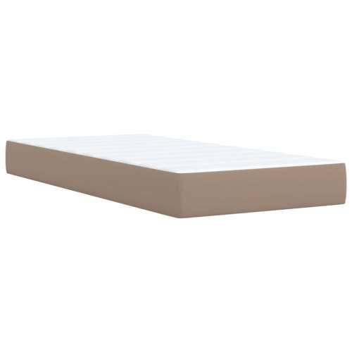 Krevet s oprugama i madrac cappuccino 80x200 cm od umjetne kože - Boja cappuccina 80 x 200 cm gumbi Cijena