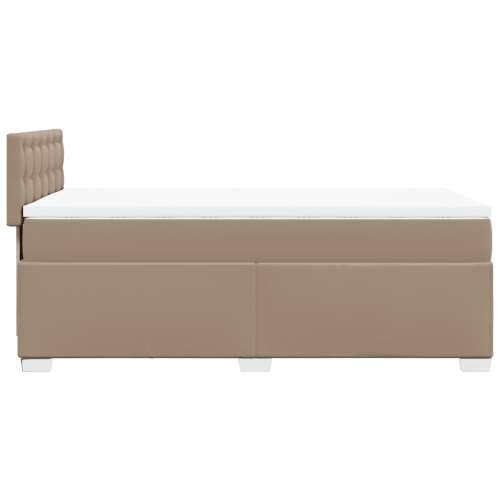 Krevet s oprugama i madrac cappuccino 80x200 cm od umjetne kože - Boja cappuccina 80 x 200 cm gumbi Cijena