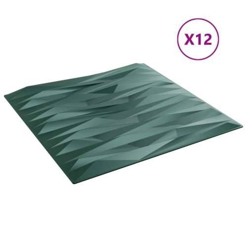 Zidni paneli 12 kom zeleni 50 x 50 cm XPS 3 m² uzorak kamena - Kamen zelena 12 Cijena