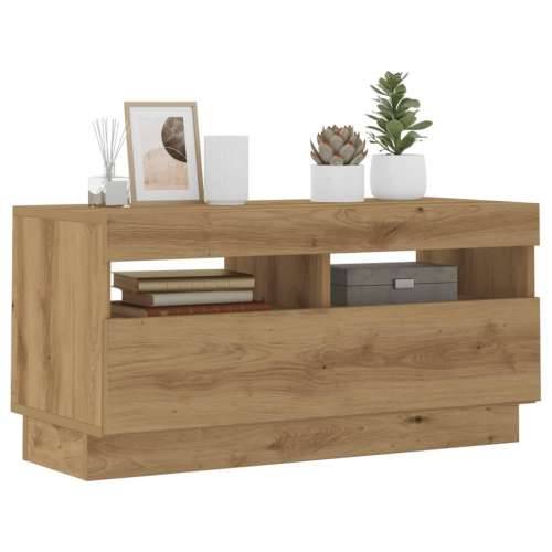 TV ormarić LED boja hrasta artisan 80x35x40cm konstruirano drvo - hrast artisan 1 80 cm Cijena
