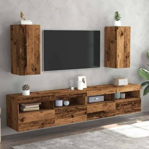 TV ormarići 2kom boja staro drvo 30,5x30x60cm konstruirano drvo - Staro drvo 2 60 cm Cijena