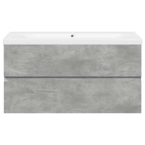 2-dijelni set kupaonskog namještaja siva boja betona drveni - Beton siva 90 x 38.5 x 45 cm bez slavine 1 Cijena
