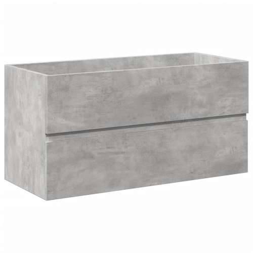 2-dijelni set kupaonskog namještaja siva boja betona drveni - Beton siva 90 x 38.5 x 45 cm bez slavine 1 Cijena