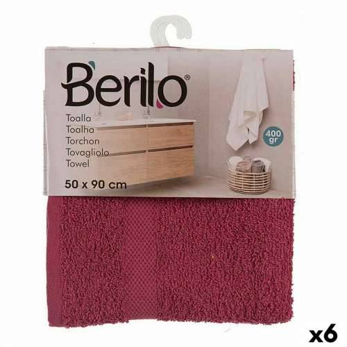 Ručnik za kupanje Berilo 5312 Granatna 80 % pamuk 20 % Poliester 50 x 0,5 x 90 cm (6 kom.) Cijena
