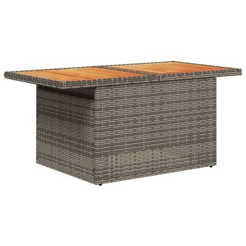 Vrtna garnitura - 10-dijelni set vrtnih sofa od poliratana s jastucima sivi - siva i tamnosiva 4x kutna + stol + 5x srednja 1 Cijena