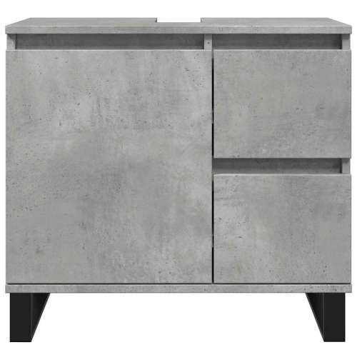 Kupaonski ormarić za Lavabo - Umivaonik boja betona 65x33x60 cm drveni Cijena