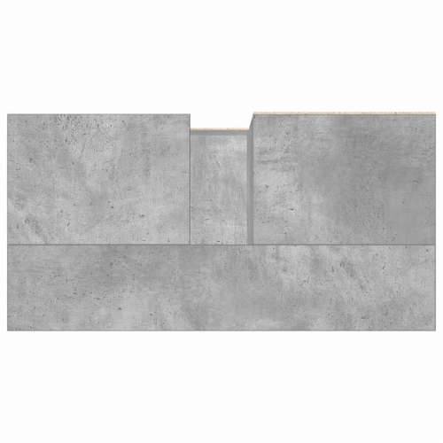 Kupaonski ormarić za Lavabo - Umivaonik boja betona 65x33x60 cm drveni Cijena