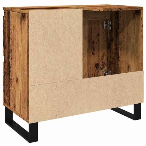 Kupaonski ormarić za Lavabo - Umivaonik boja drva 65 x 33 x 60 cm drveni - Staro drvo 1 Cijena