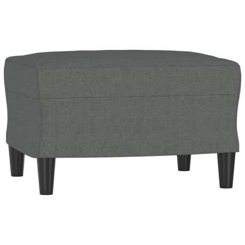 Fotelja s tabureom tamnosiva 60 cm od tkanine - Tamno siva Cijena