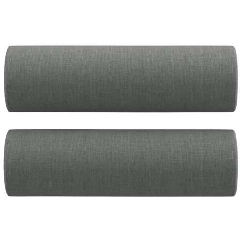 4-dijelni set sofa s jastucima tamnosivi od tkanine - Tamno siva s jastucima i tabureom Cijena