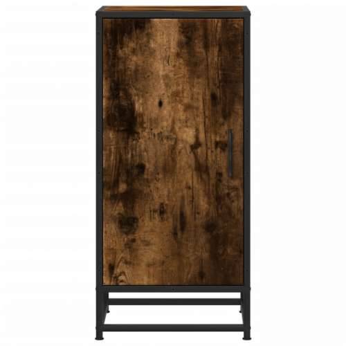 Komoda boja hrasta 35,5x35x76 cm konstruirano drvo i metal - Dimljeni hrast 1 Cijena