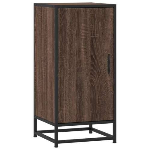 Komoda boja hrasta 35,5x35x76 cm konstruirano drvo i metal - Smeđi hrast 1 Cijena