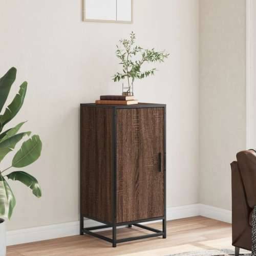 Komoda boja hrasta 35,5x35x76 cm konstruirano drvo i metal - Smeđi hrast 1 Cijena