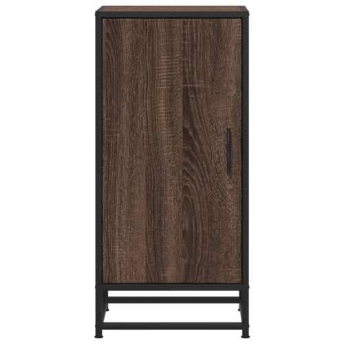 Komoda boja hrasta 35,5x35x76 cm konstruirano drvo i metal - Smeđi hrast 1 Cijena