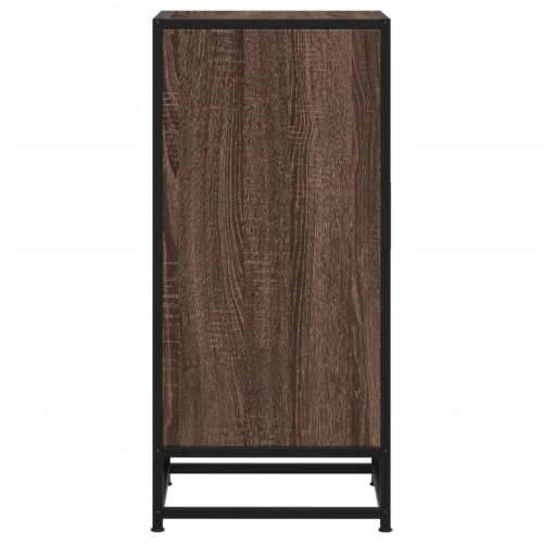 Komoda boja hrasta 35,5x35x76 cm konstruirano drvo i metal - Smeđi hrast 1 Cijena