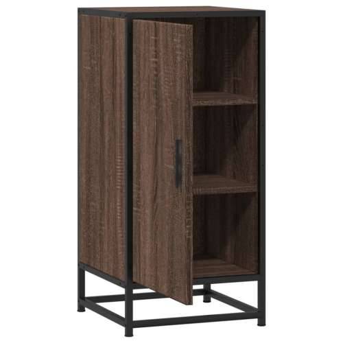 Komoda boja hrasta 35,5x35x76 cm konstruirano drvo i metal - Smeđi hrast 1 Cijena