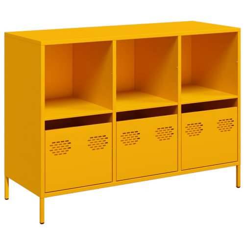 Komoda boja senfa 101,5x39x73,5 cm hladno valjani čelik - žuta boja senfa 1 101.5 cm Cijena