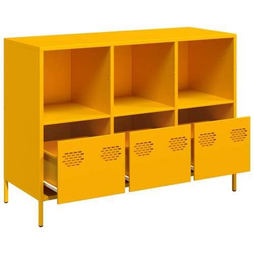 Komoda boja senfa 101,5x39x73,5 cm hladno valjani čelik - žuta boja senfa 1 101.5 cm Cijena