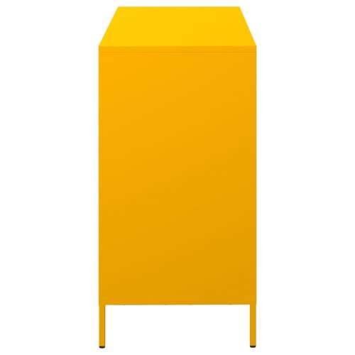 Komoda boja senfa 101,5x39x73,5 cm hladno valjani čelik - žuta boja senfa 1 101.5 cm Cijena