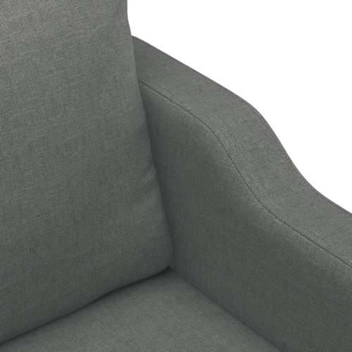 4-dijelni set sofa s jastucima tamnosivi od tkanine - Tamno siva s jastučićima i tabureom Cijena