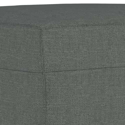 4-dijelni set sofa s jastucima tamnosivi od tkanine - Tamno siva s jastučićima i tabureom Cijena