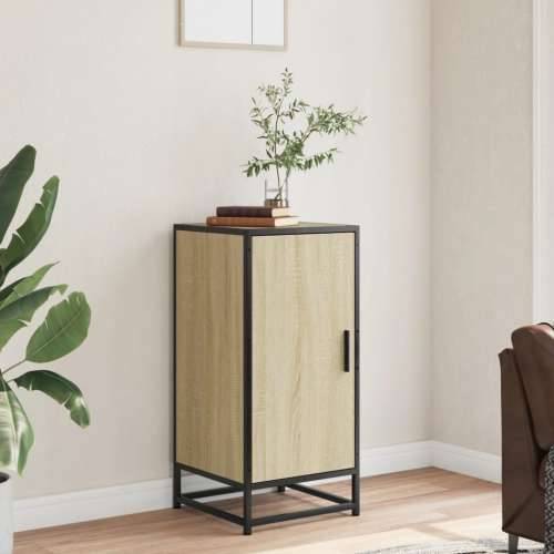 Komoda boja hrasta 35,5 x 35 x 76 cm konstruirano drvo i metal - sonoma hrast 1 Cijena