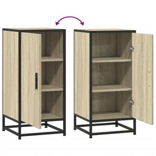 Komoda boja hrasta 35,5 x 35 x 76 cm konstruirano drvo i metal - sonoma hrast 1 Cijena