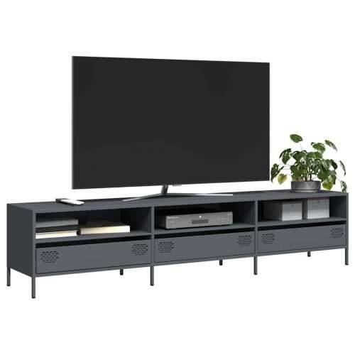 TV ormarić antracit 202x39x43,5 cm hladno valjani čelik - Antracit 1 202 cm Cijena