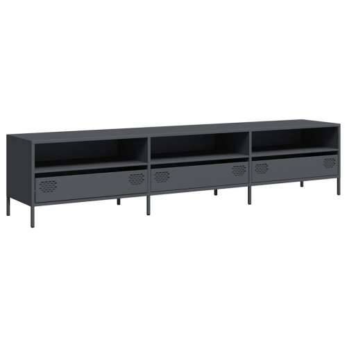 TV ormarić antracit 202x39x43,5 cm hladno valjani čelik - Antracit 1 202 cm Cijena
