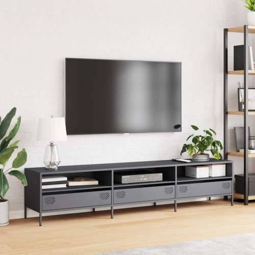 TV ormarić antracit 202x39x43,5 cm hladno valjani čelik - Antracit 1 202 cm Cijena