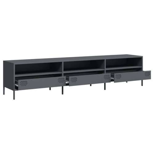 TV ormarić antracit 202x39x43,5 cm hladno valjani čelik - Antracit 1 202 cm Cijena