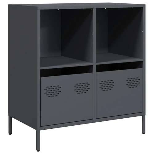 Komoda antracit 68x39x73,5 cm od hladno valjanog čelika - Antracit 1 68 cm Cijena