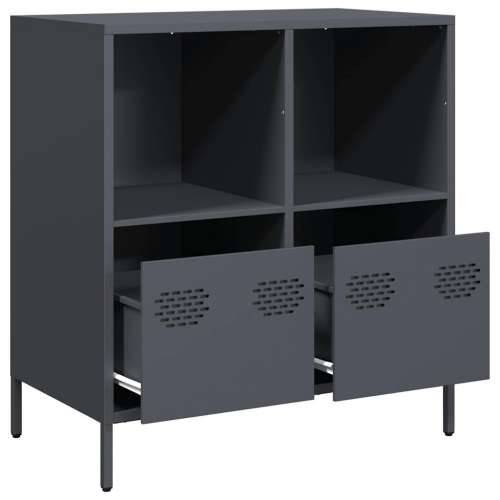 Komoda antracit 68x39x73,5 cm od hladno valjanog čelika - Antracit 1 68 cm Cijena