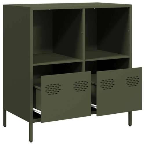 Komoda maslinastozelena 68x39x73,5 cm hladno valjani čelik - Maslinovo zelena 1 68 cm Cijena