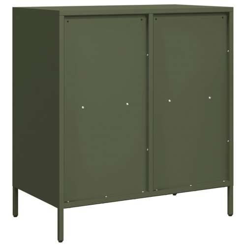 Komoda maslinastozelena 68x39x73,5 cm hladno valjani čelik - Maslinovo zelena 1 68 cm Cijena