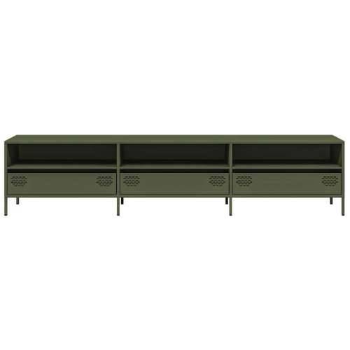 TV ormarić maslinastozeleni 202x39x43,5 cm čelični - Maslinovo zelena 1 202 cm Cijena