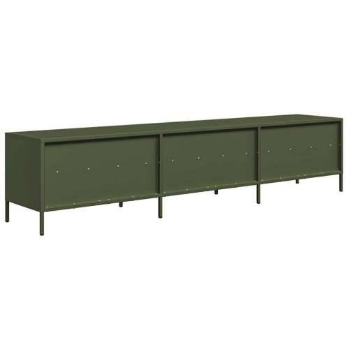 TV ormarić maslinastozeleni 202x39x43,5 cm čelični - Maslinovo zelena 1 202 cm Cijena