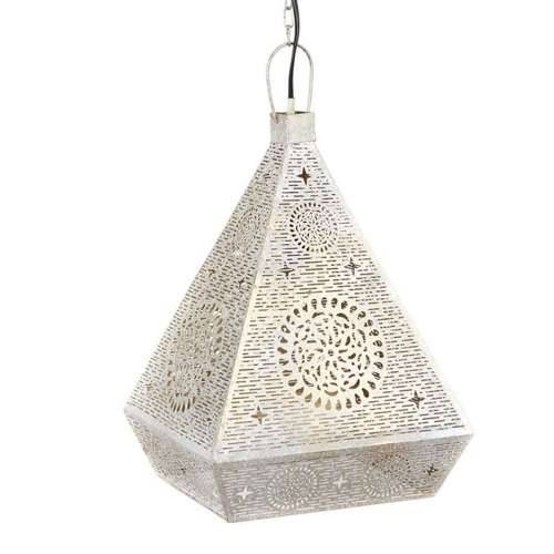 Stropna svjetiljka Home ESPRIT Bijela zlatan Metal 25 W 29 x 26 x 40 cm Cijena