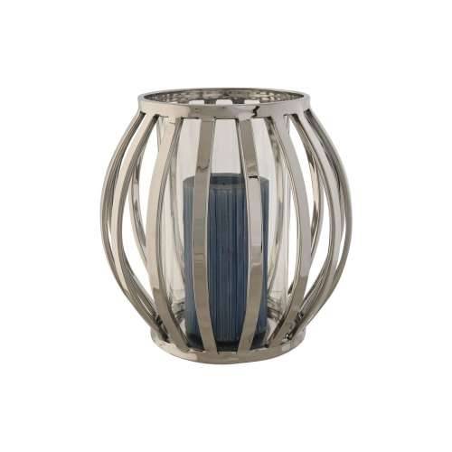 Svijećnjak Home ESPRIT Srebrna Kristal Čelik 19 x 19 x 19 cm Cijena