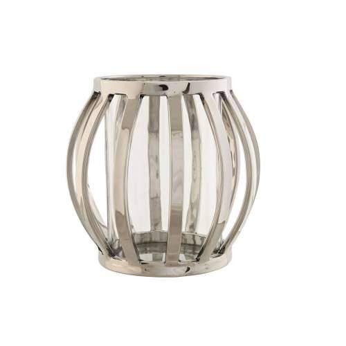 Svijećnjak Home ESPRIT Srebrna Kristal Čelik 14 x 14 x 14 cm Cijena