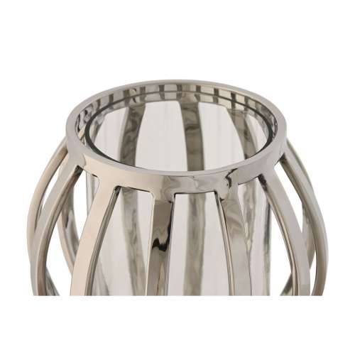 Svijećnjak Home ESPRIT Srebrna Kristal Čelik 14 x 14 x 14 cm Cijena