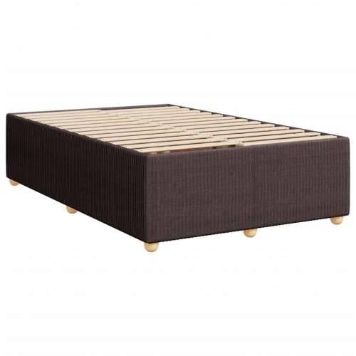 Krevet box spring s madracem tamnosmeđi 120 x 190 cm od tkanine - Tamno smeđa 120 x 190 cm gumbi Cijena