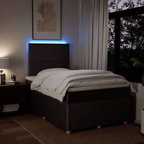 Krevet box spring s madracem tamnosmeđi 120 x 190 cm od tkanine - Tamno smeđa 120 x 190 cm Gladak dizajn Cijena
