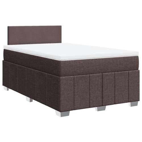 Krevet box spring s madracem tamnosmeđi 120 x 190 cm od tkanine - Tamno smeđa 120 x 190 cm Gladak dizajn Cijena