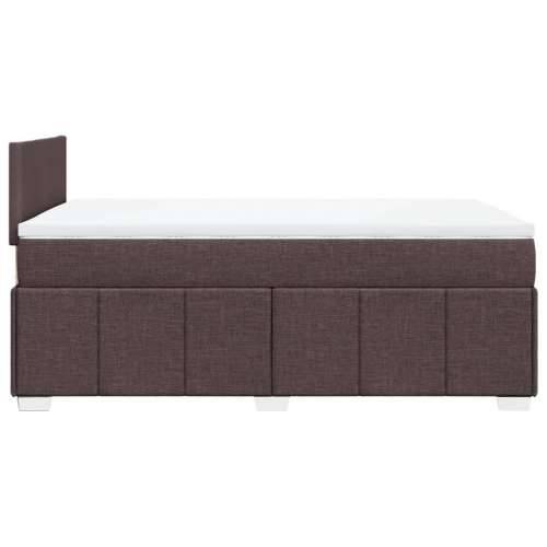 Krevet box spring s madracem tamnosmeđi 120 x 190 cm od tkanine - Tamno smeđa 120 x 190 cm Gladak dizajn Cijena