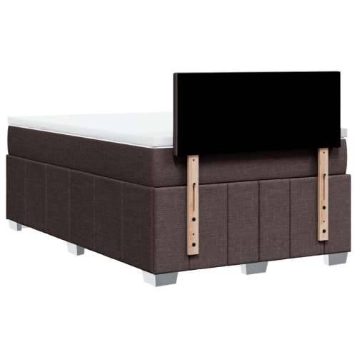 Krevet box spring s madracem tamnosmeđi 120 x 190 cm od tkanine - Tamno smeđa 120 x 190 cm Gladak dizajn Cijena
